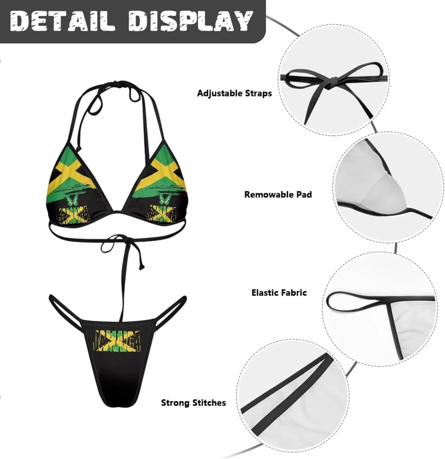 Women Triangle Bikini Sets Sexy High Waisted 2 Piece Swimsuit Thong Bikini m-2xl