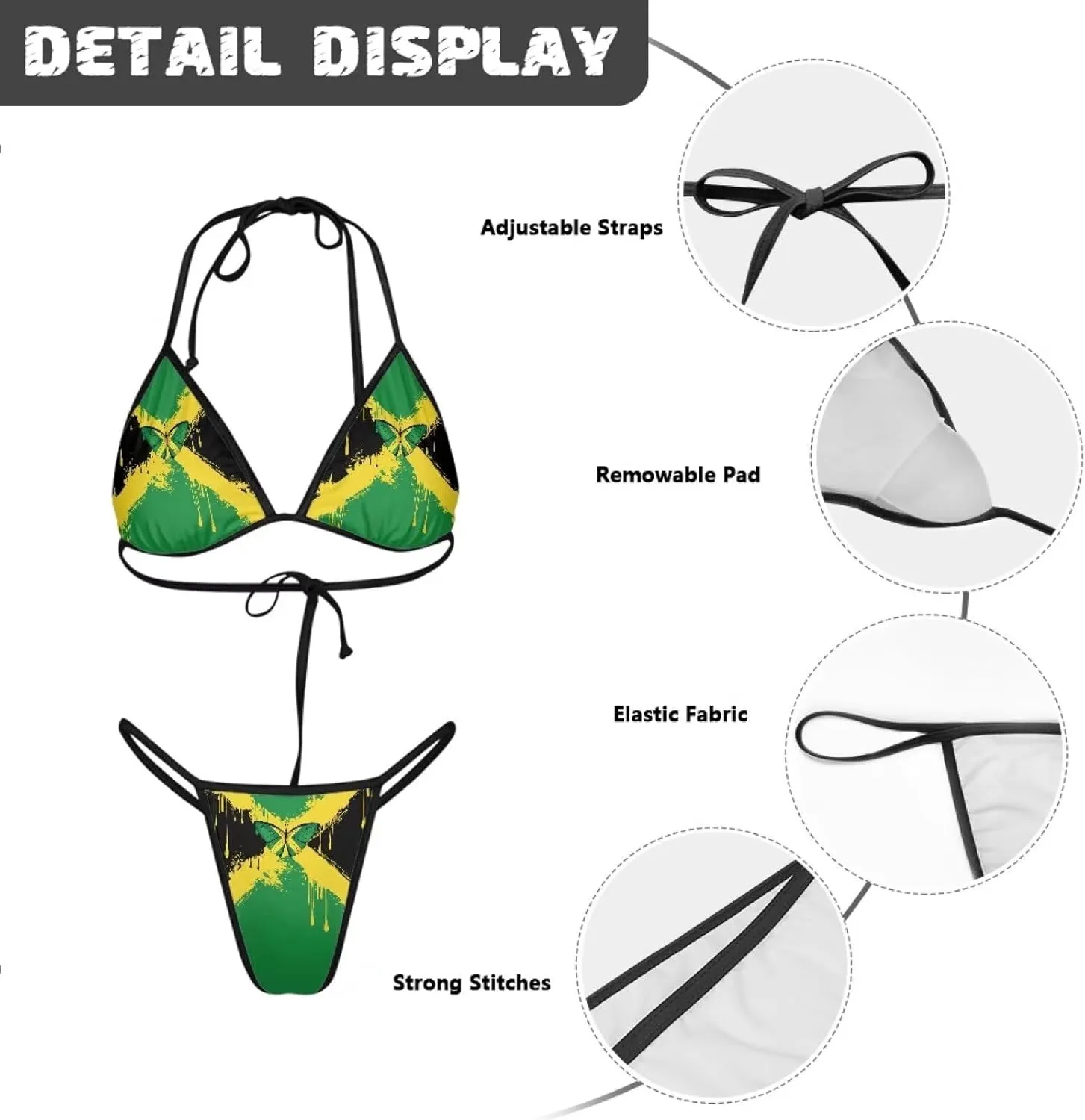Women Triangle Bikini Sets Sexy High Waisted 2 Piece Swimsuit Thong Bikini m-2xl