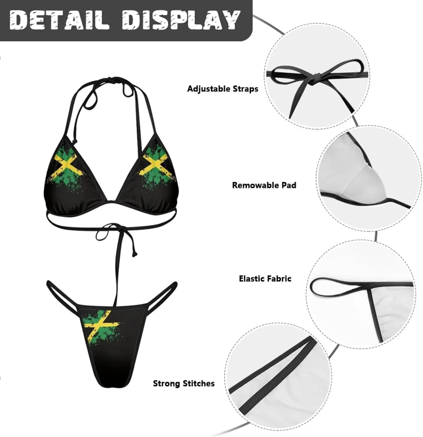 Women Triangle Bikini Sets Sexy High Waisted 2 Piece Swimsuit Thong Bikini m-2xl