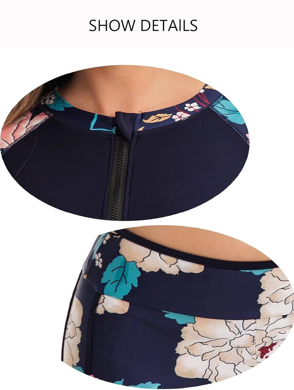 Women Two Piece Rash Guard Long Sleeve Bathing Suit UV Block Swimsuits Boy Shorts Bottom Swim Shirt