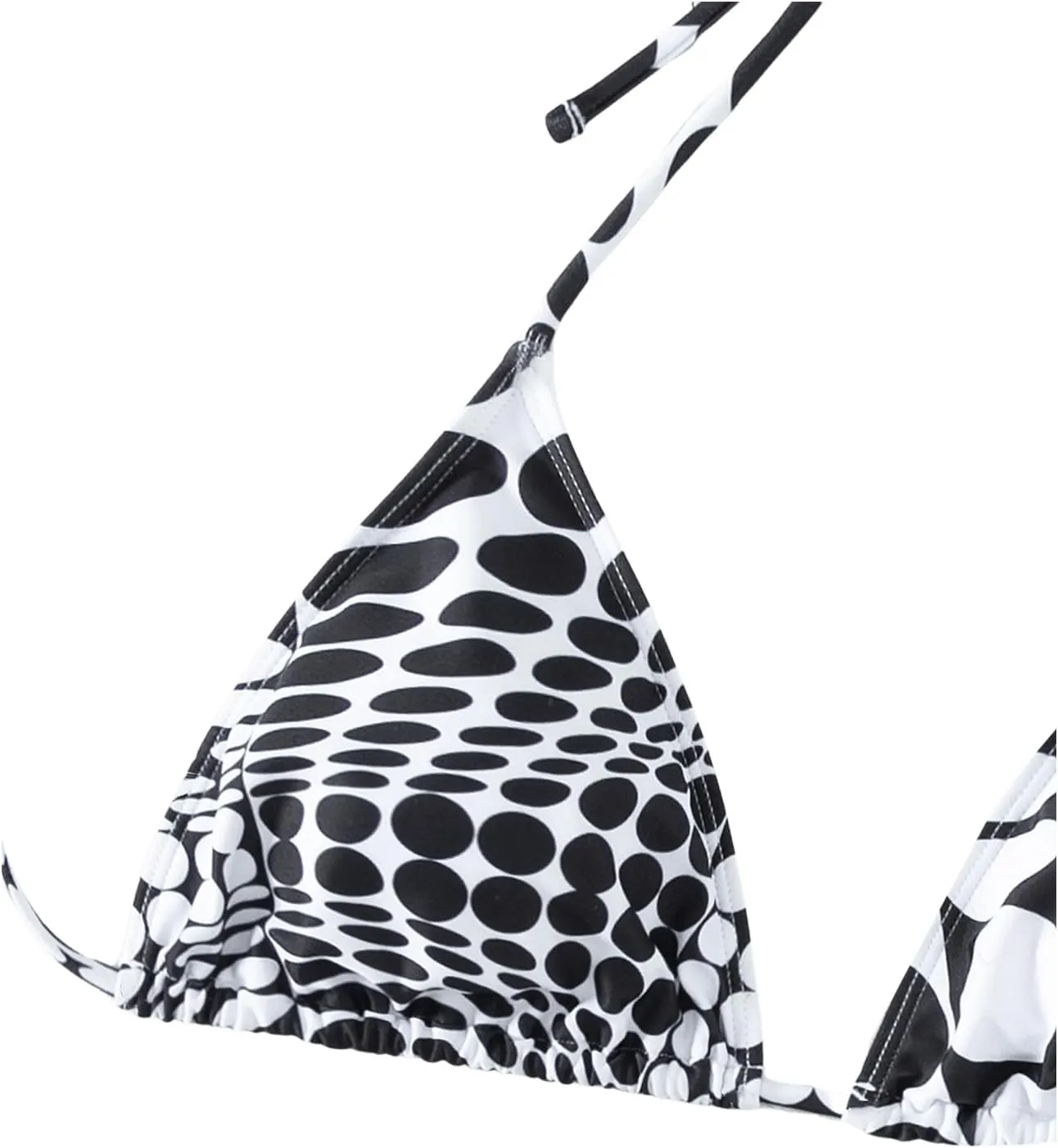 Women's 4 Piece Swimsuits Halter Triangle Bikini Sets Bathing Suit with Mesh Cover Up Skirt & Bandana