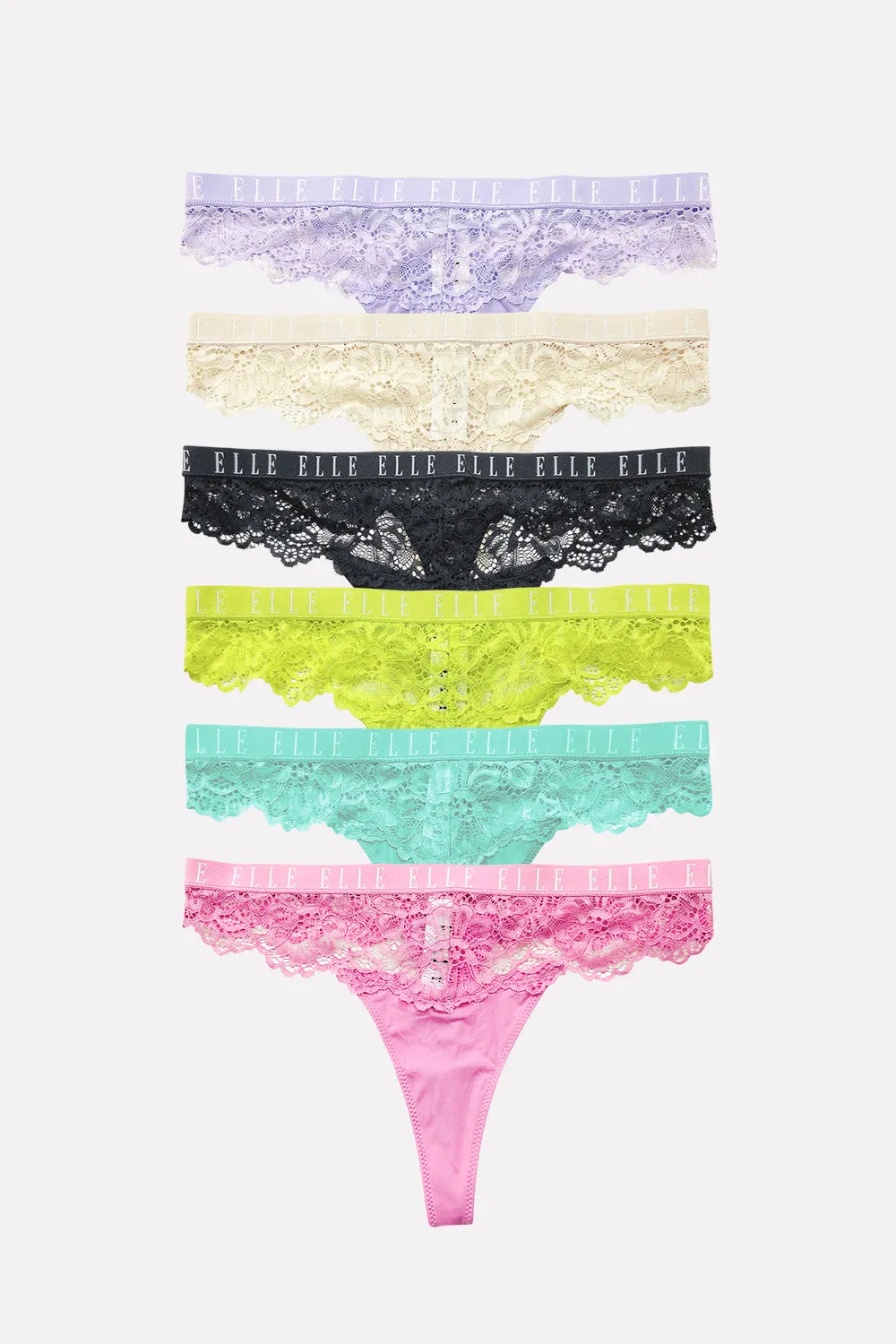 Women's Elegant Soft Stretch Floral Lace Comfortable Sexy Lace Thong Panty