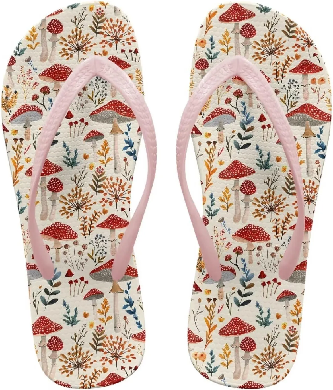Women's Flip Flops Sandals, Soft Beach Pool Pink Thong Sandals Slide Shoes EUR Size 35 36 37 38 39 40