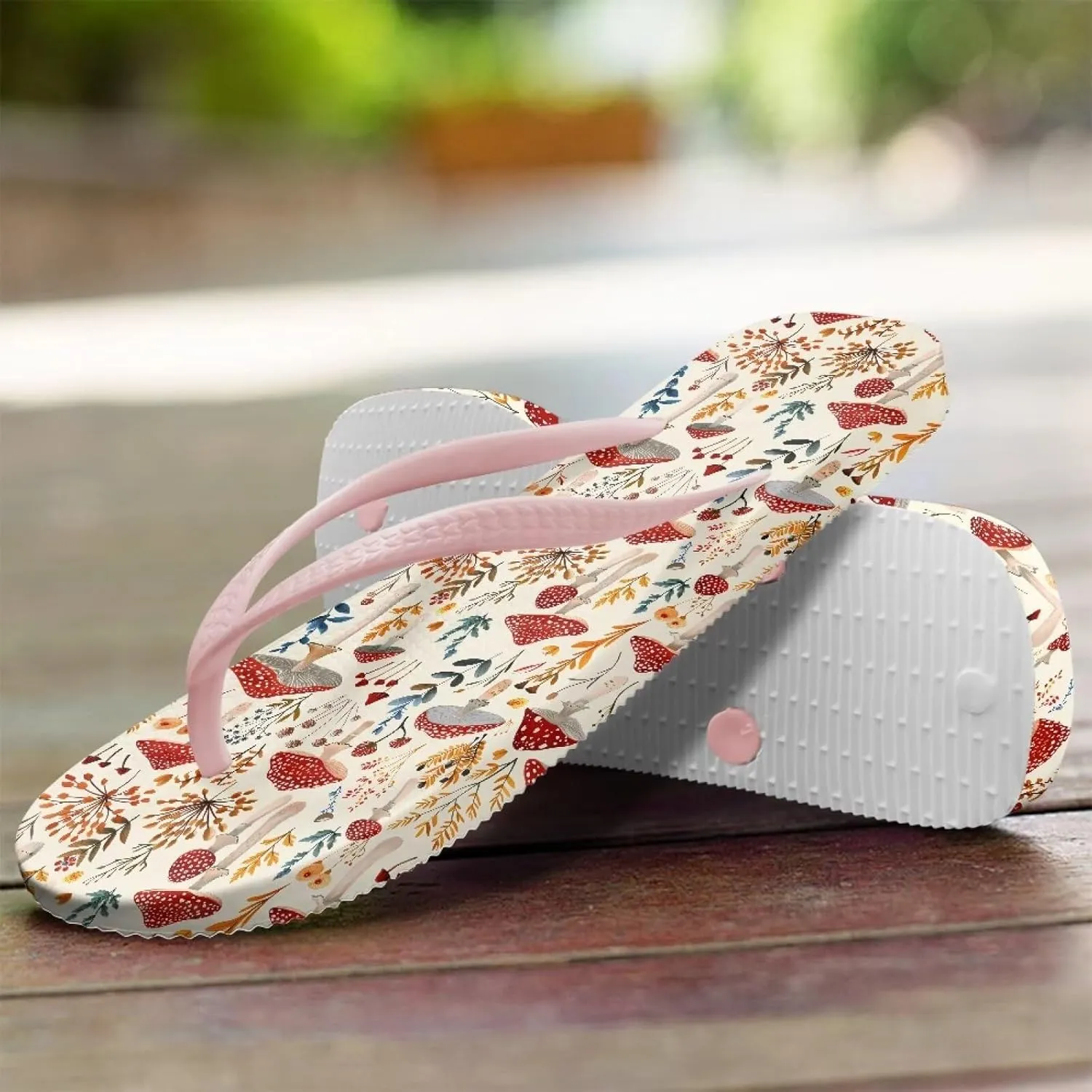 Women's Flip Flops Sandals, Soft Beach Pool Pink Thong Sandals Slide Shoes EUR Size 35 36 37 38 39 40