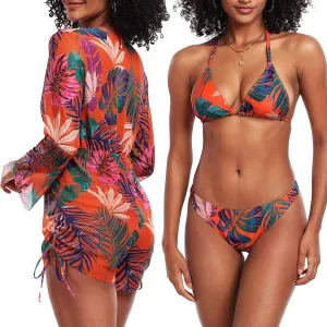 Women's Halter String Triangle Bikini Sets High Cut 2 Piece Bikini Swimsuit