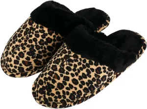 Women's Leopard Tartan Faux Fur Slipper 7 Standard US Width US