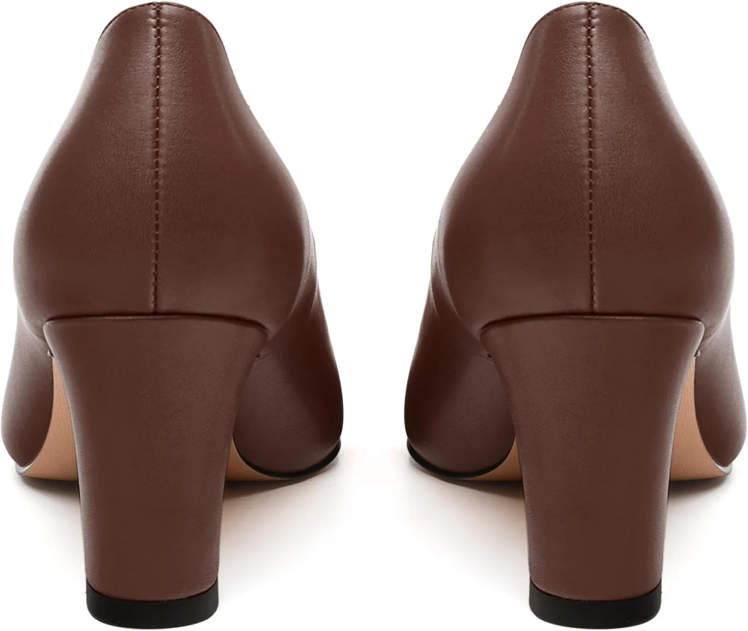 Women's Pumps, Pointed Closed Toe Mid Heel, Fashion Solid Matte Daily Working Party Shoes for Women 2.5Inch