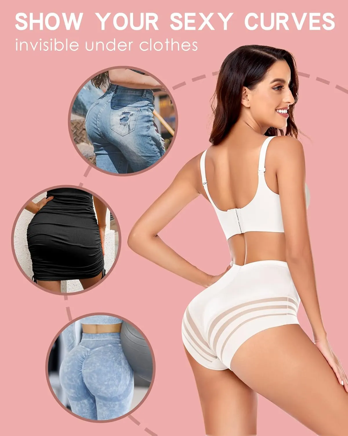 WOWENY Tummy Control Panties for Women Seamless Briefs Comfy Body Shaper Shapewear Sexy Underwear