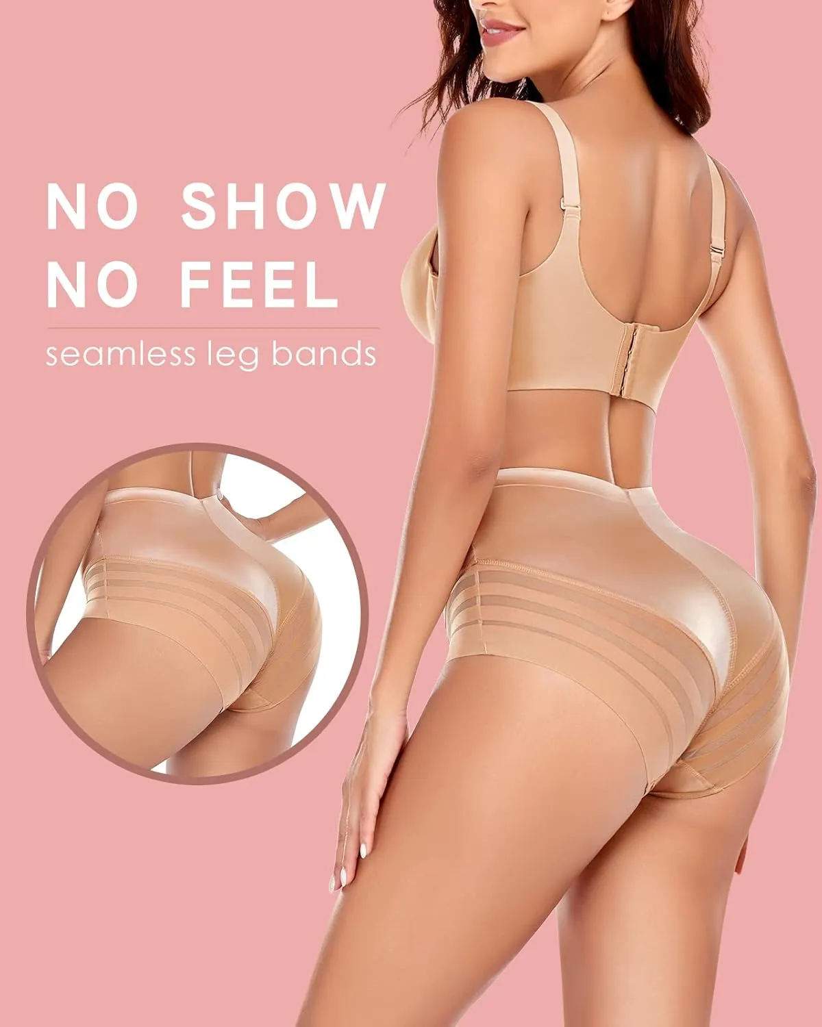 WOWENY Tummy Control Panties for Women Seamless Briefs Comfy Body Shaper Shapewear Sexy Underwear