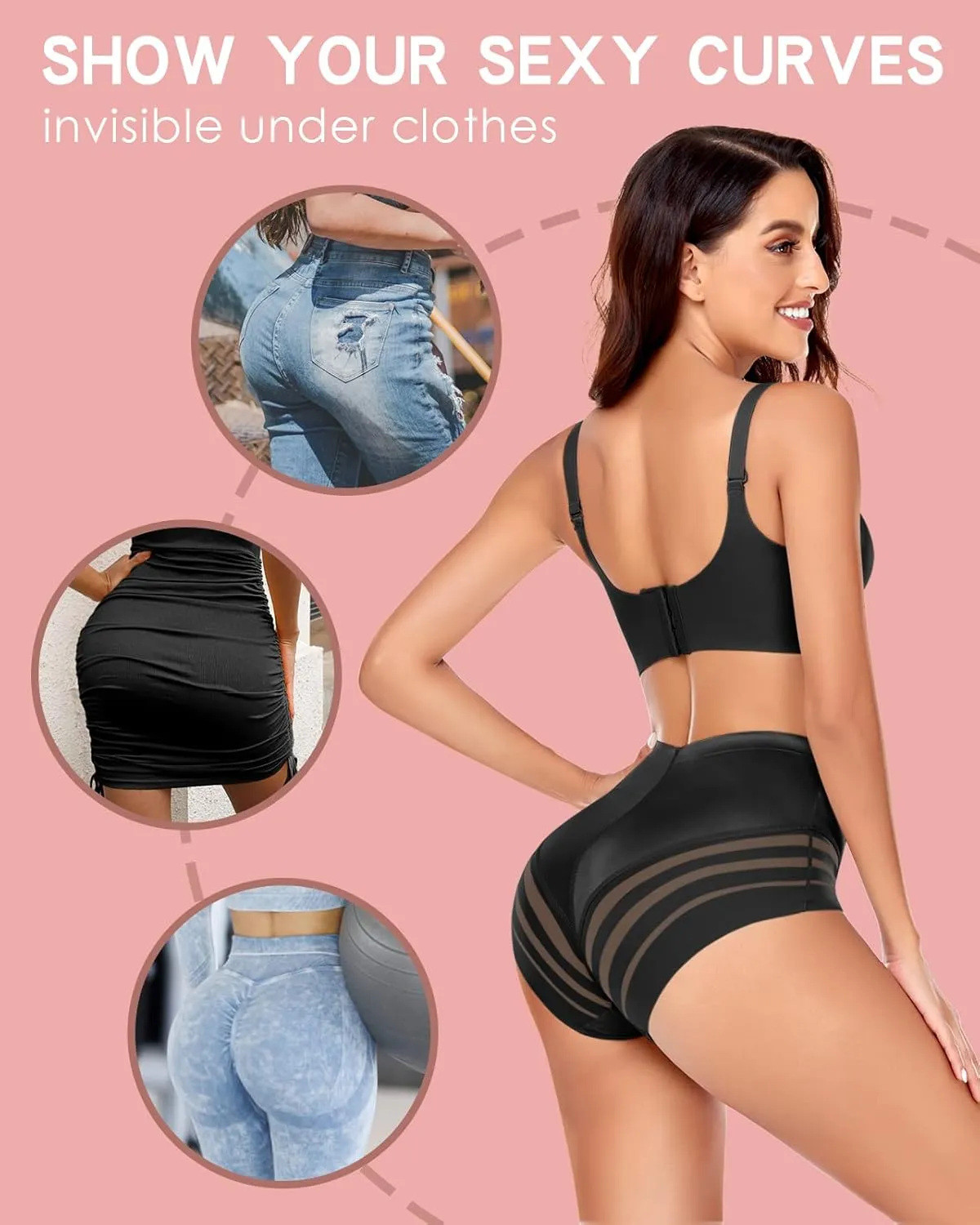 WOWENY Tummy Control Panties for Women Seamless Briefs Comfy Body Shaper Shapewear Sexy Underwear