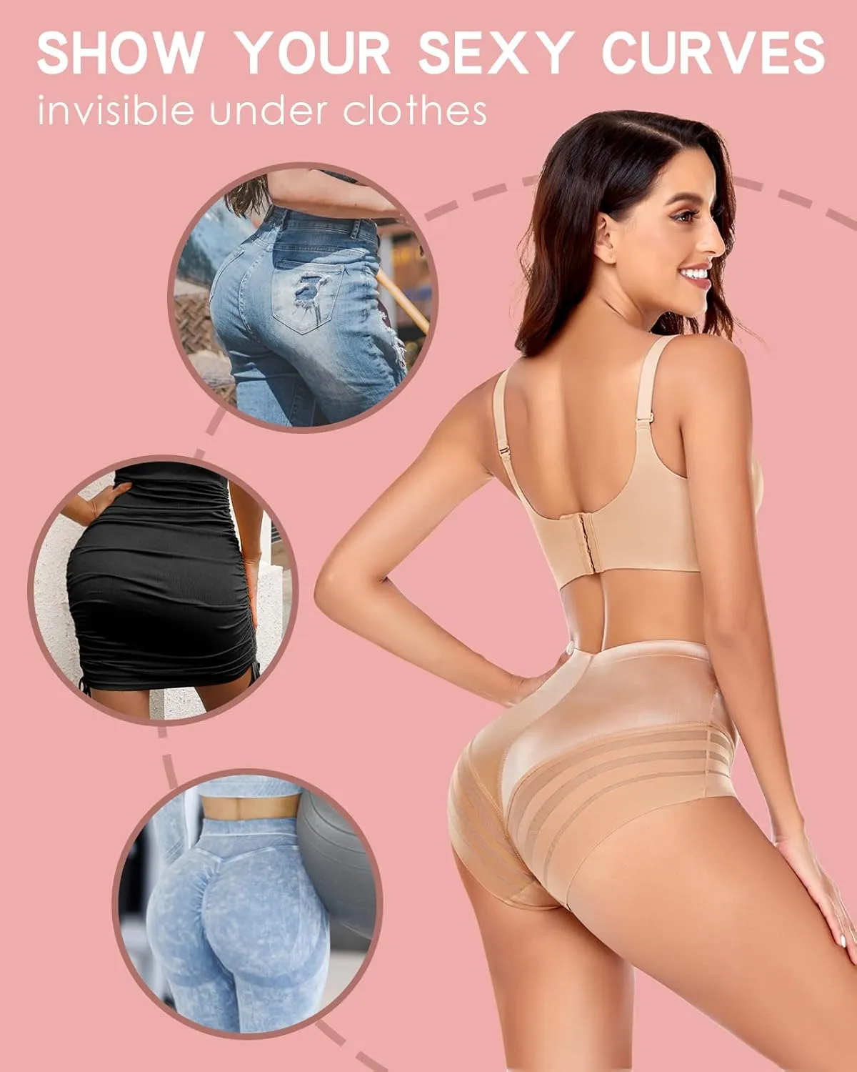 WOWENY Tummy Control Panties for Women Seamless Briefs Comfy Body Shaper Shapewear Sexy Underwear