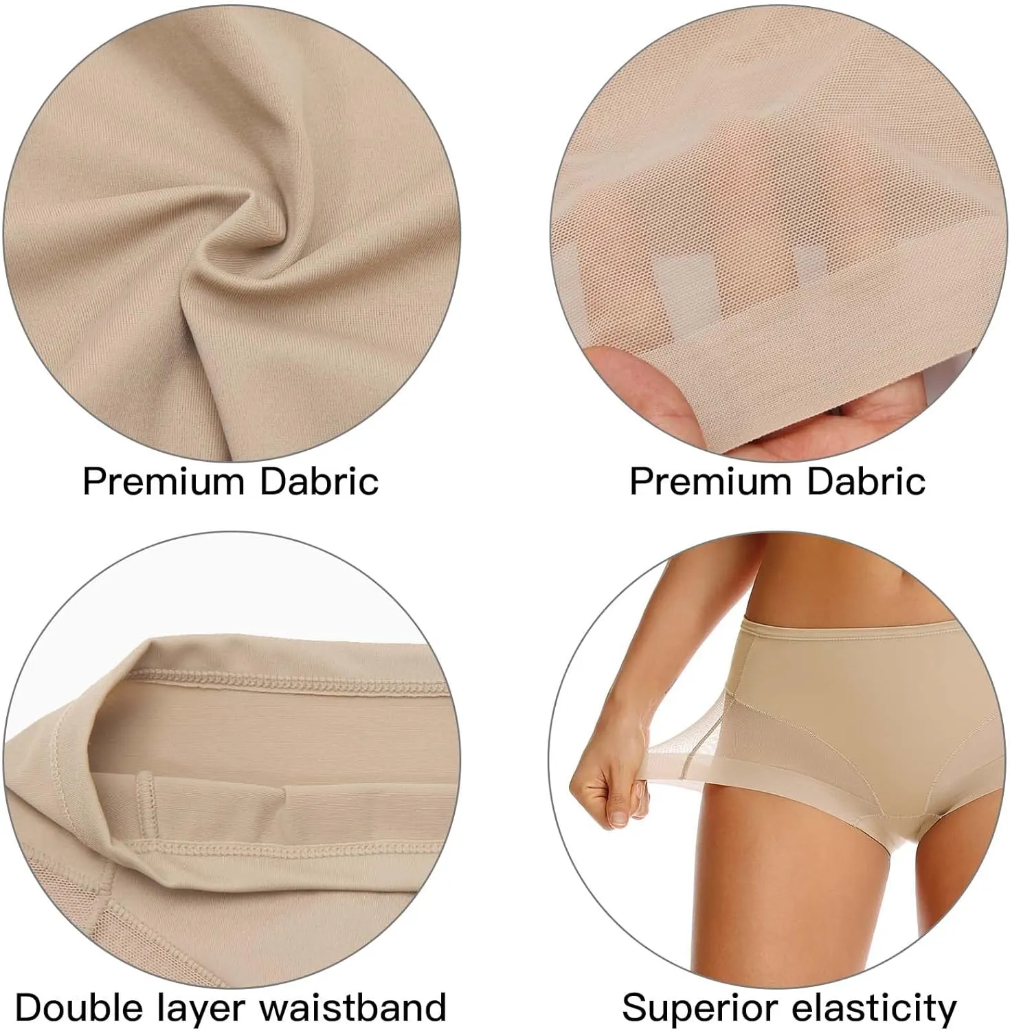 WOWENY Tummy Control Panties for Women Seamless Butt Lifter Briefs Comfy Body Shaper Shapewear Sexy Underwear