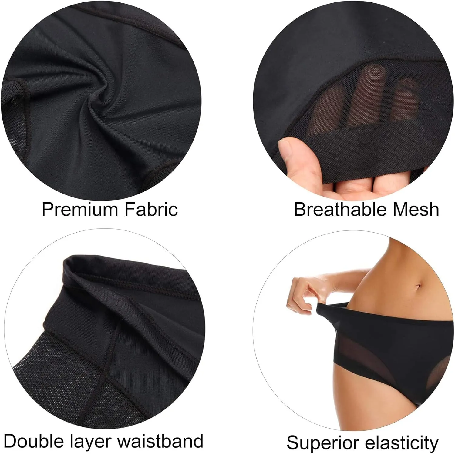 WOWENY Tummy Control Panties for Women Seamless Butt Lifter Briefs Comfy Body Shaper Shapewear Sexy Underwear
