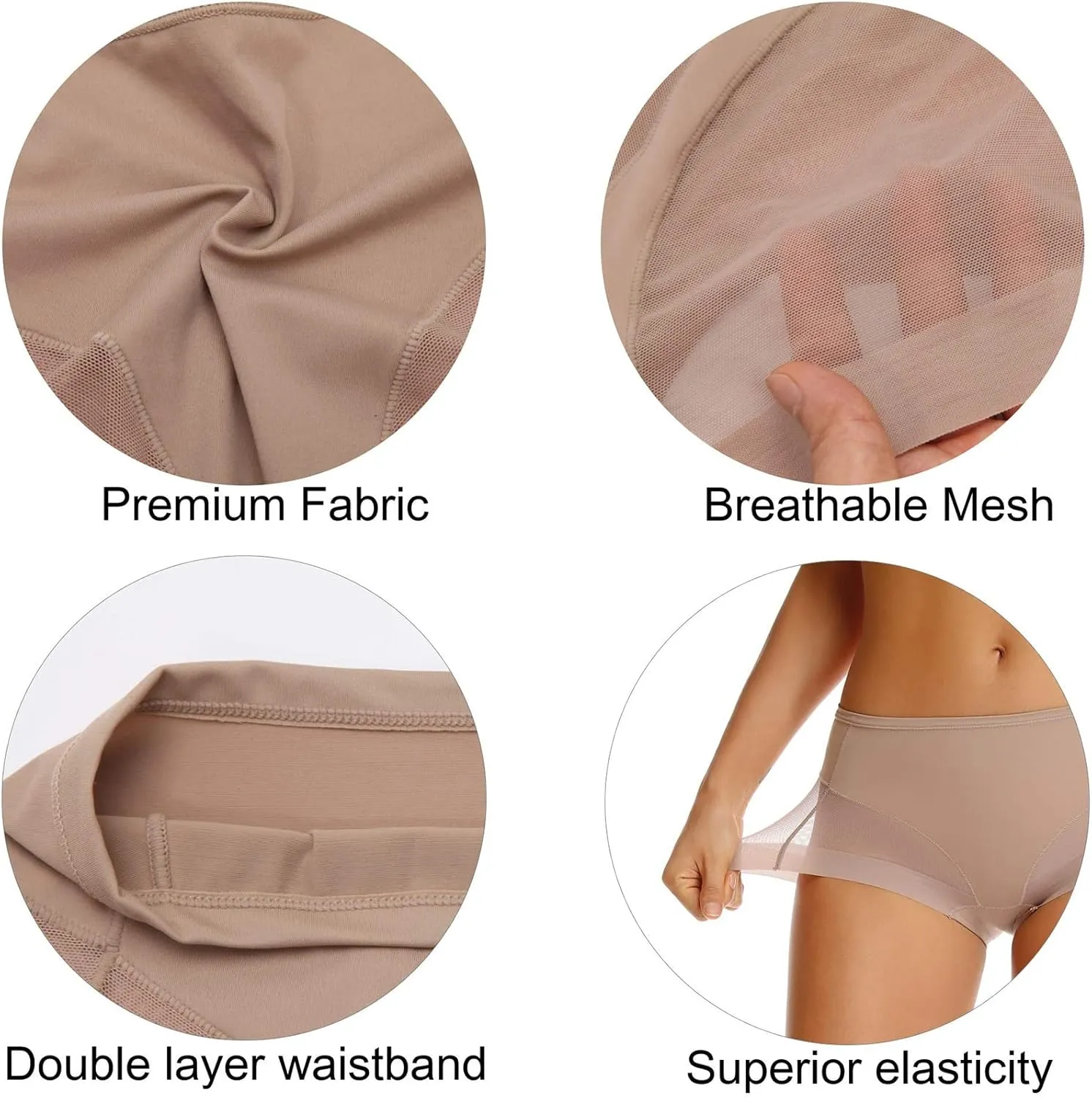 WOWENY Tummy Control Panties for Women Seamless Butt Lifter Briefs Comfy Body Shaper Shapewear Sexy Underwear