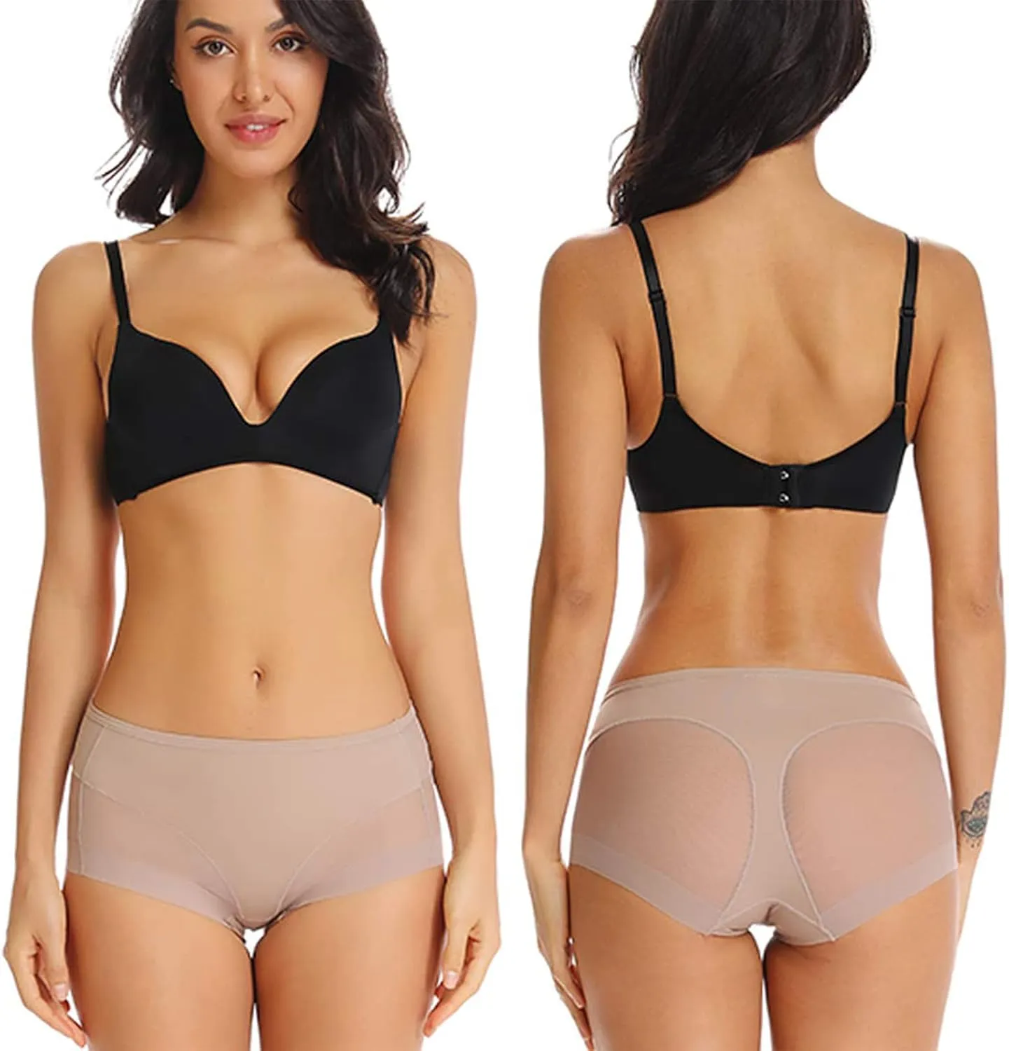 WOWENY Tummy Control Panties for Women Seamless Butt Lifter Briefs Comfy Body Shaper Shapewear Sexy Underwear