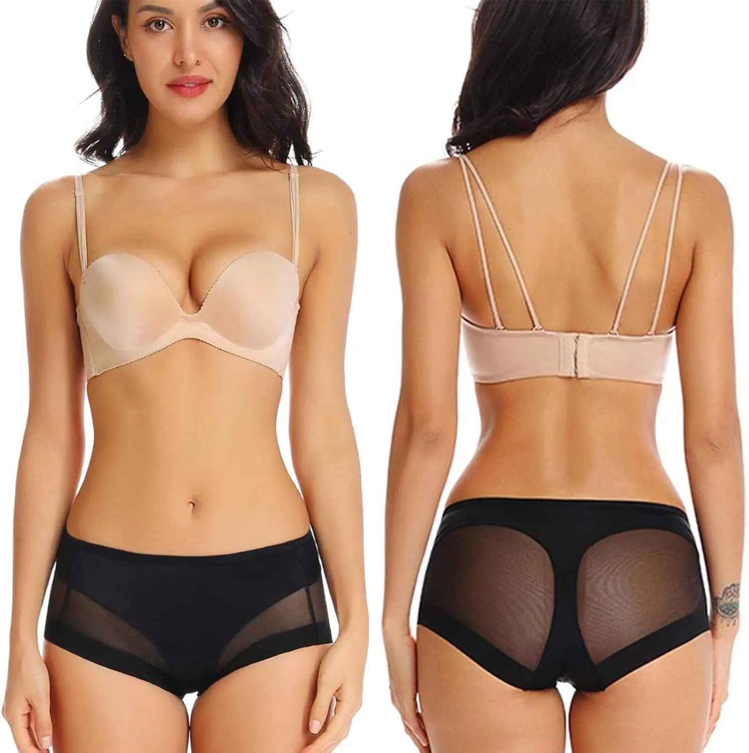 WOWENY Tummy Control Panties for Women Seamless Butt Lifter Briefs Comfy Body Shaper Shapewear Sexy Underwear