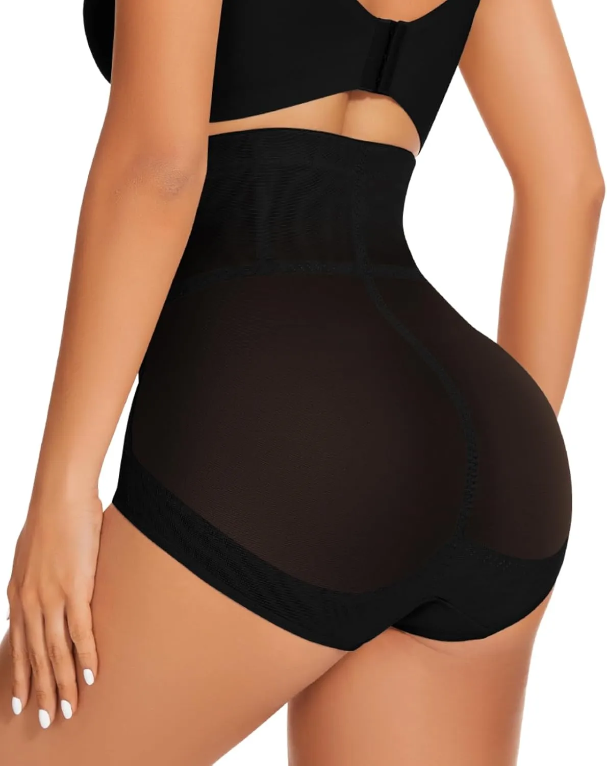 WOWENY Tummy Control Shapewear Panties for Women High Waist Seamless Panties Butt Lifter Underwear Comfy Body Shaper