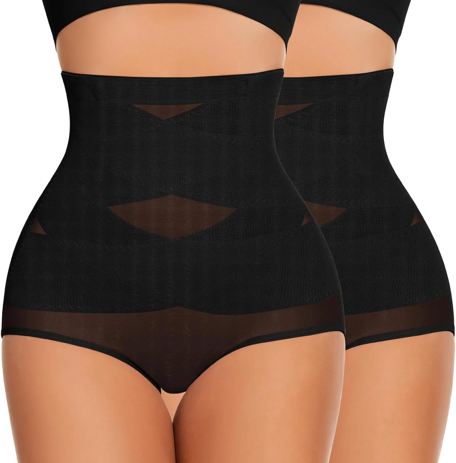 WOWENY Tummy Control Shapewear Panties for Women High Waist Seamless Panties Butt Lifter Underwear Comfy Body Shaper