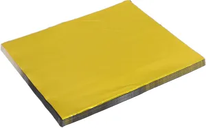 X AUTOHAUX 5 Pcs 90mil 2.3mm 20sqft Car Sound Deadening Mat Butyl Rubber Heat Shield Material Damping for Hood Boat Engine Cover 31.50"x18.11" Gold Tone