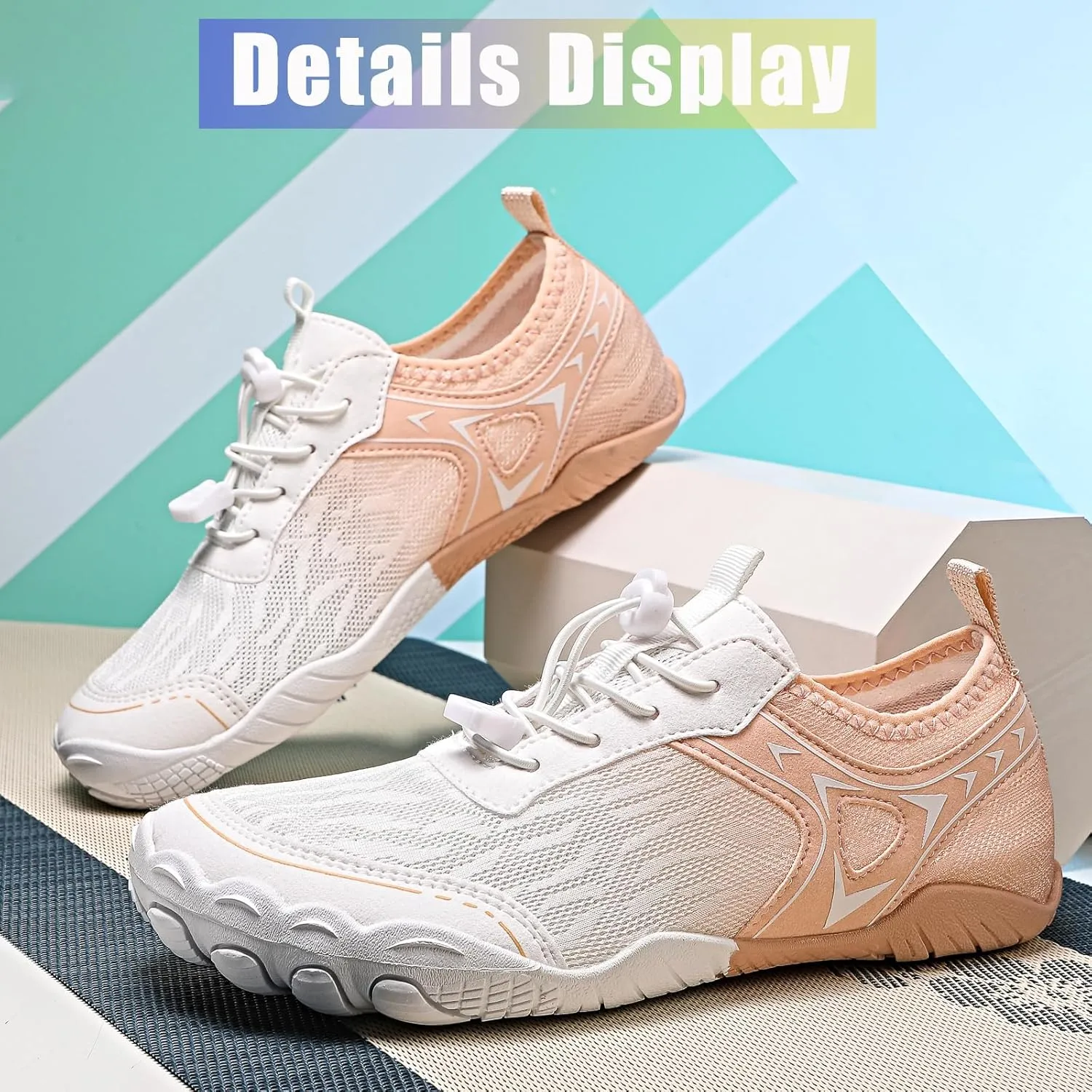 XNIRON Hike Barefoot Shoes for Womens Men,Quick Dry Water Shoes,Beach Pool Aqua Swim Surf Hiking Walking Shoes,Non-Slip Athletic Footwear Wide Toe Water Shoes
