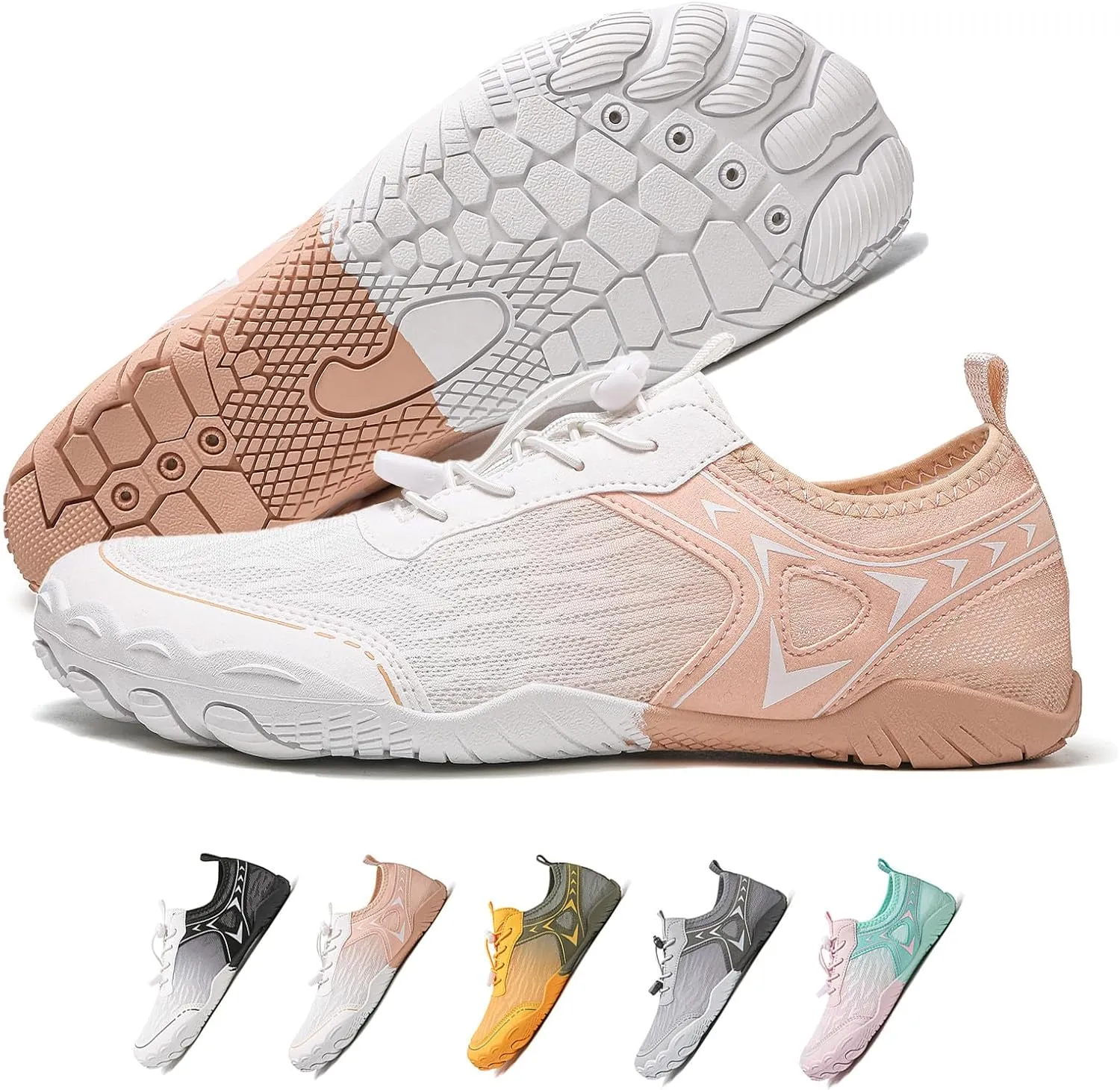 XNIRON Hike Barefoot Shoes for Womens Men,Quick Dry Water Shoes,Beach Pool Aqua Swim Surf Hiking Walking Shoes,Non-Slip Athletic Footwear Wide Toe Water Shoes
