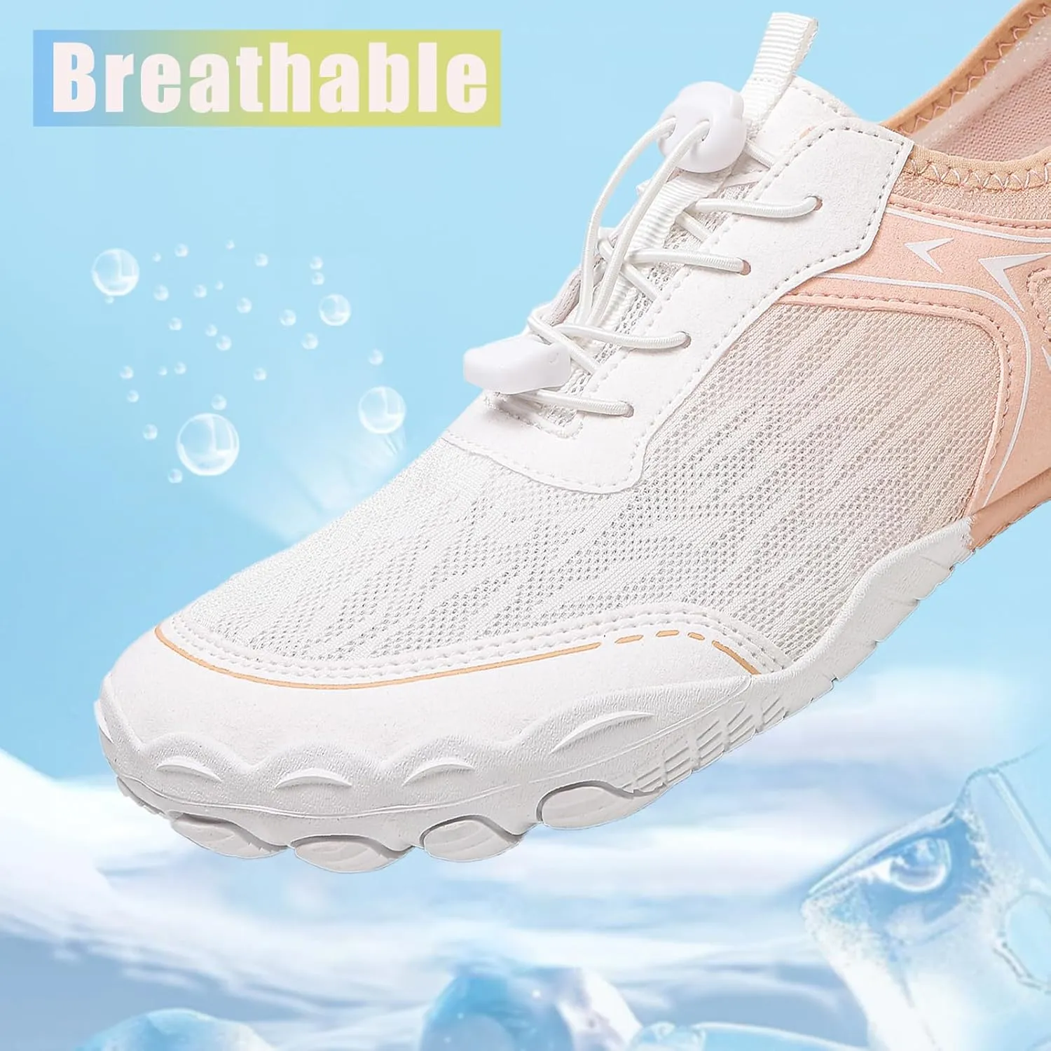 XNIRON Hike Barefoot Shoes for Womens Men,Quick Dry Water Shoes,Beach Pool Aqua Swim Surf Hiking Walking Shoes,Non-Slip Athletic Footwear Wide Toe Water Shoes