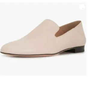 YDN Beige Round Toe Loafer Flat Classic Slip On Pumps Walking Dress Shoes