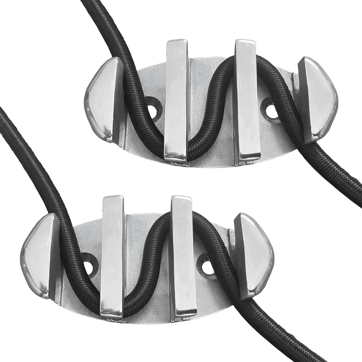 YUSOVE 2 Pcs Zig Zag Cleat Canoe Kayak 316 Stainless Steel Zig Zag Cleats,Marine Boat Kayak Accessories,with Screws