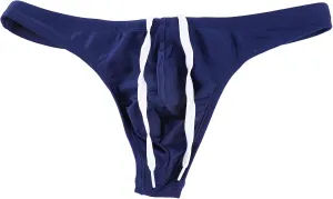 YUZHOU Mens Bikini Swimwear Low Rise Swim Briefs Solid Bathing Suit Sexy Swimsuit with Elastic Drawstring